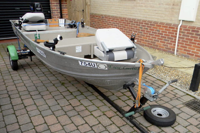 ... aluminium Lowe fishing boat with a generous beam is in great condition