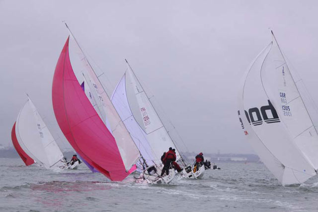 Windy finish for the Warsash Spring Series