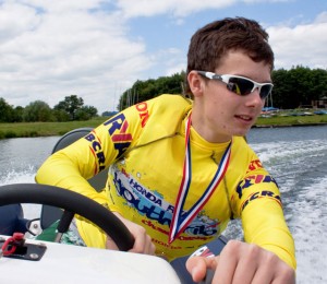 Budding young powerboat drivers take to the water