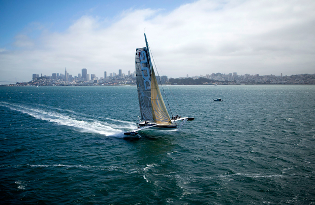Hydroptere in San Francisco - photo Christophe Launay/Hydroptere