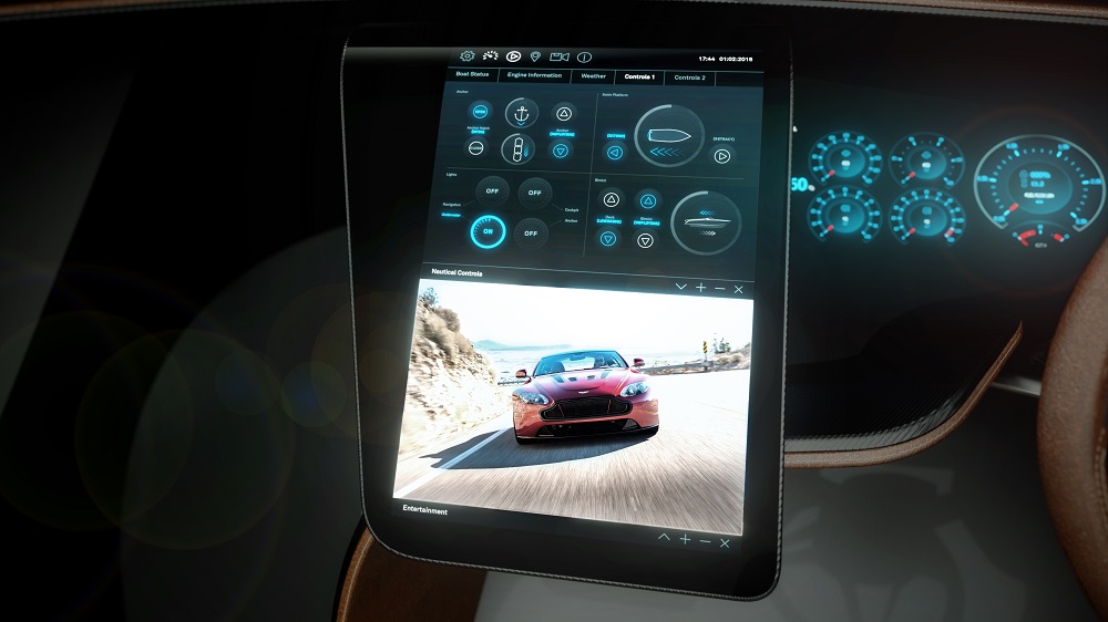 High-tech dashboard – Aston Martin AM37 details