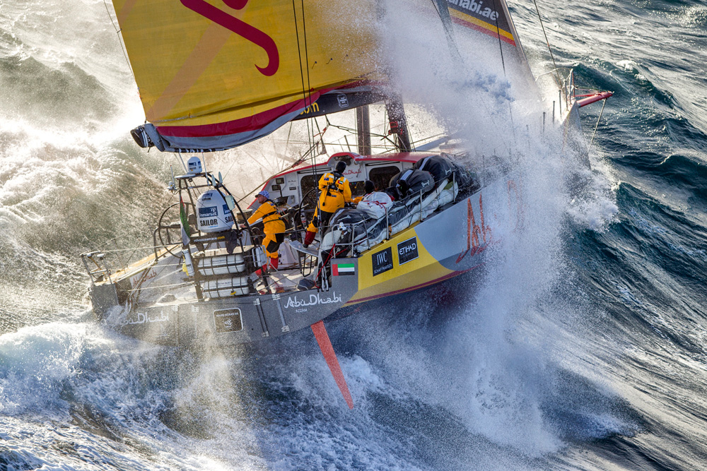 Abu Dhabi Ocean Racing's Azzam. Photo Ainhoa Sanchez/Volvo Ocean Race. 