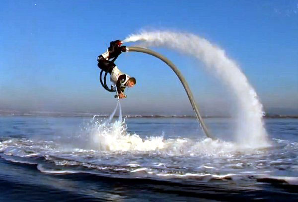 A demonstration of the tricks you can do with a flyboard