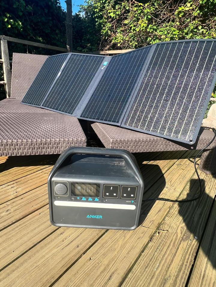 Image of a flexible solar panel