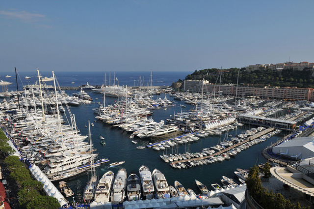 Monaco Yacht Show by day