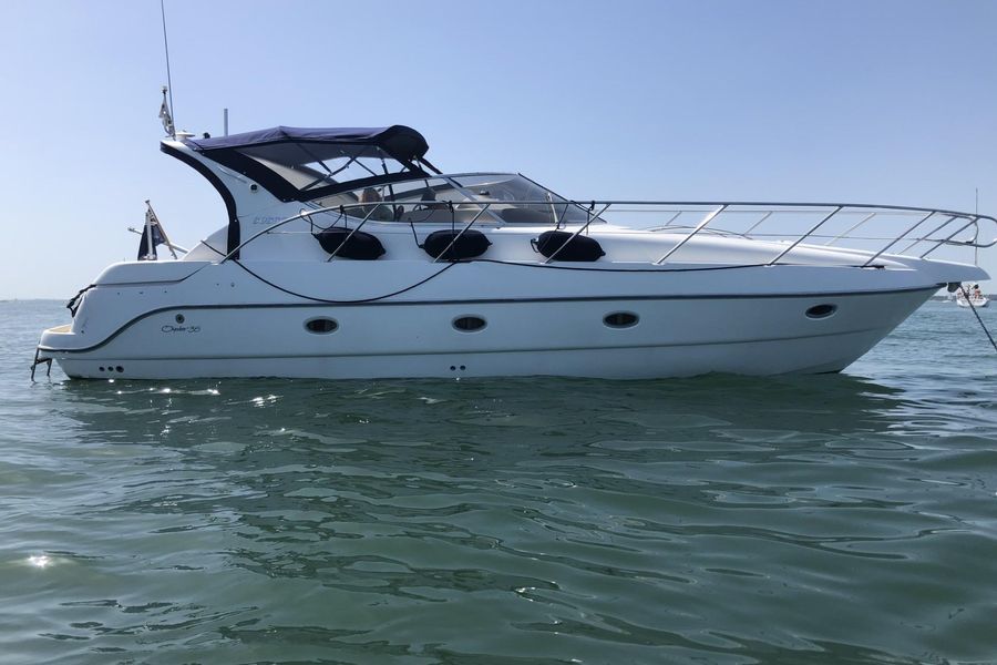 Sessa Marine Oyster 35 with a large aft cabin out at sea