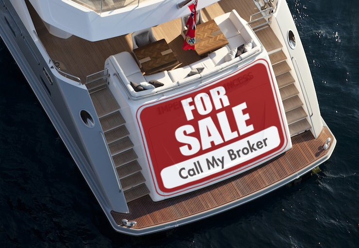Yacht for sale with a broker