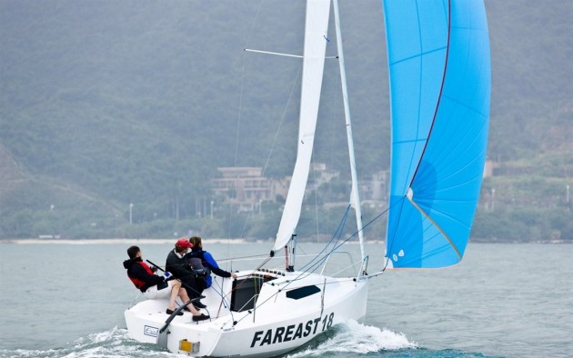 Fareast 18 under sail
