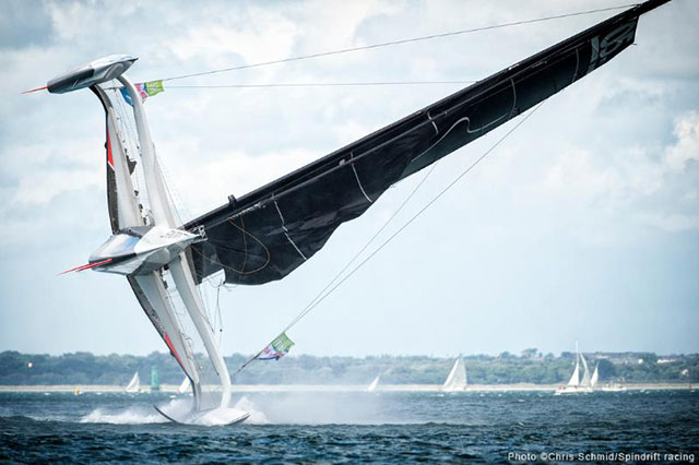Spectacular Spindrift capsize: Irish gust flips leader