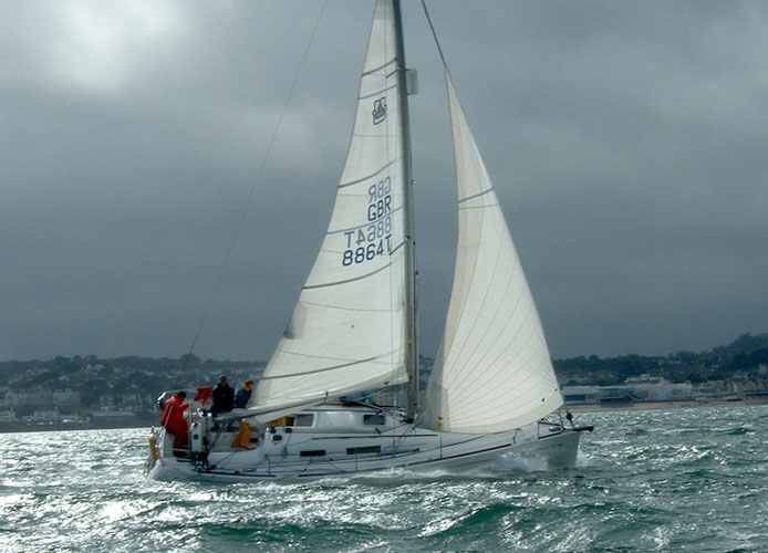 Sailing technique: steering in strong winds