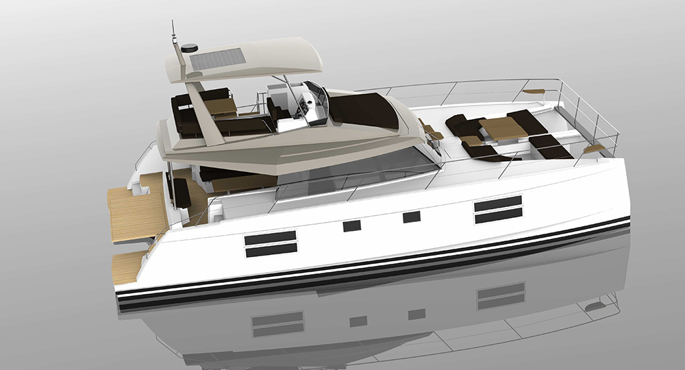 Nautitech 47: new twin-hulled motoryacht