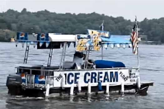 The boat that runs on ice cream